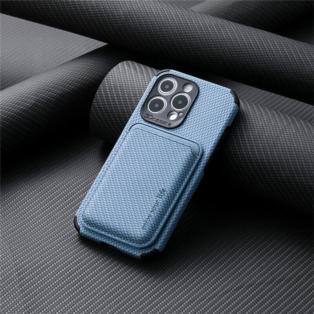 Magnetische iPhone Hoes met Kaarthouder MagSafe Compatibel Slank Design Draadloos Opladen Bescherming