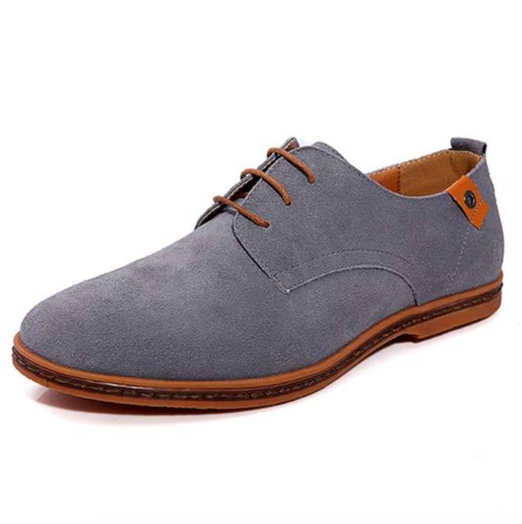 Veterschoenen Heren Vegan Suède Oxford Stijl Zwart Bruin Grijs Blauw Comfortabel Chique Casual Dagelijks