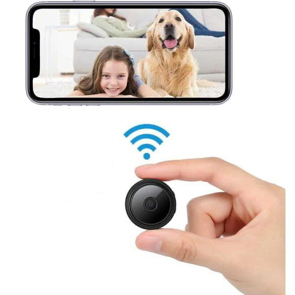 Mini Draadloze Magnetische Bewakingscamera met Livestream Audio Video Nachtzicht Wifi voor Binnen en Buiten
