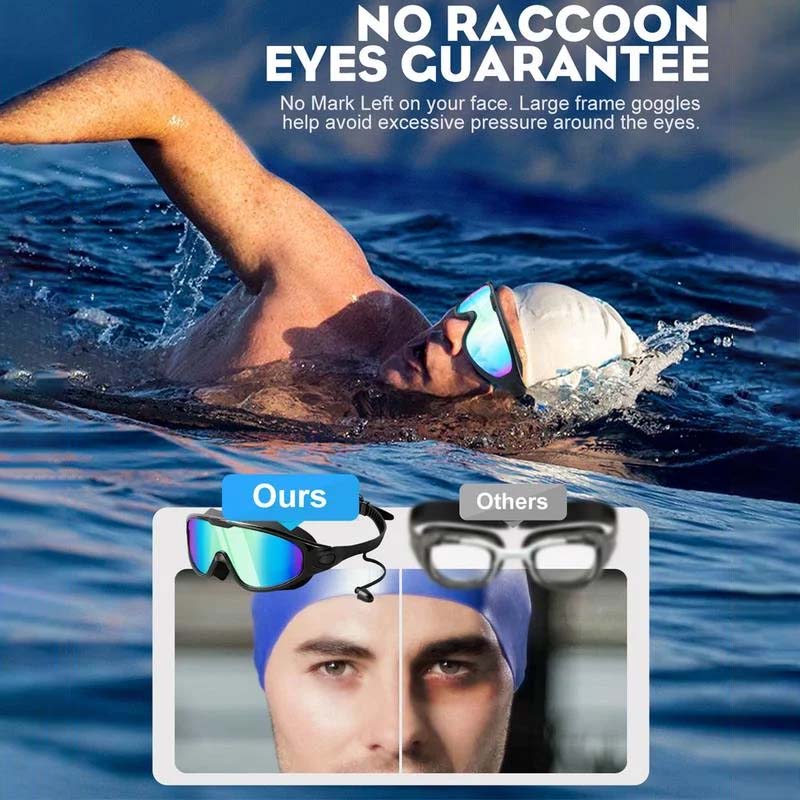 Zwembril met Panoramisch Zicht Anti-Condens Coating Unisex Zwemmen Watersport Recreatie Trainingsbroek