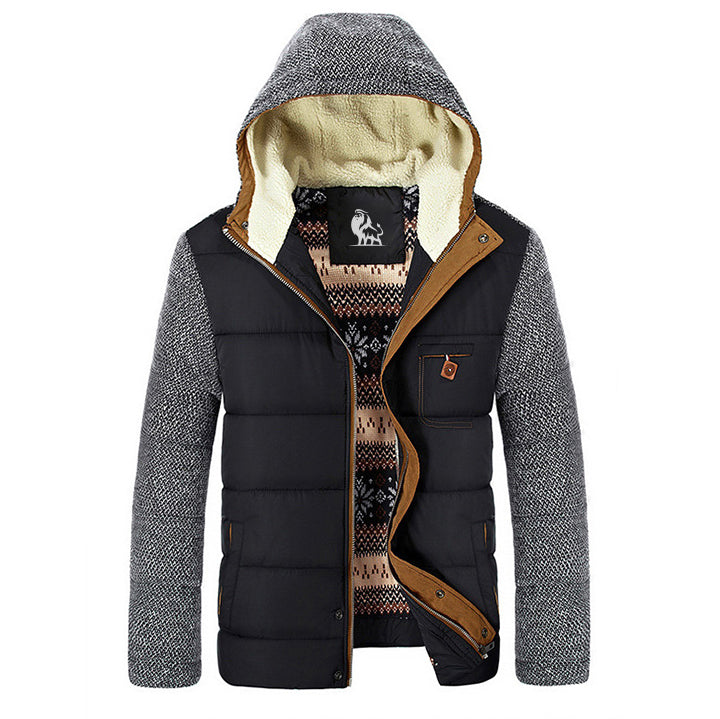 Fleece Winterjas met Warme Voering Waterafstotend Zwart Outdoorkleding voor Wandelen Camping Heren en Dames