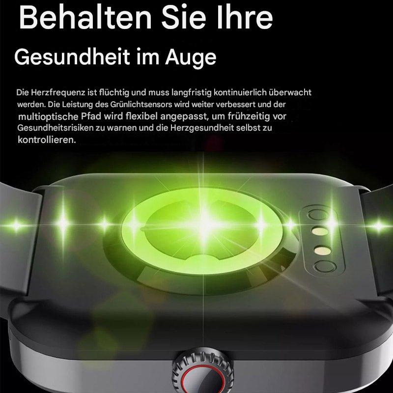 Slimme Smartwatch met Niet-Invasieve Bloedglucosemeting - Gezondheidstracker voor Hartslagmeting, Bloeddruk en Zuurstofniveau