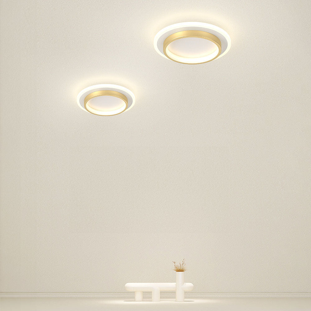 Plafondlamp Rond LED Modern Halo Design Metaal Acryl Flush Mount