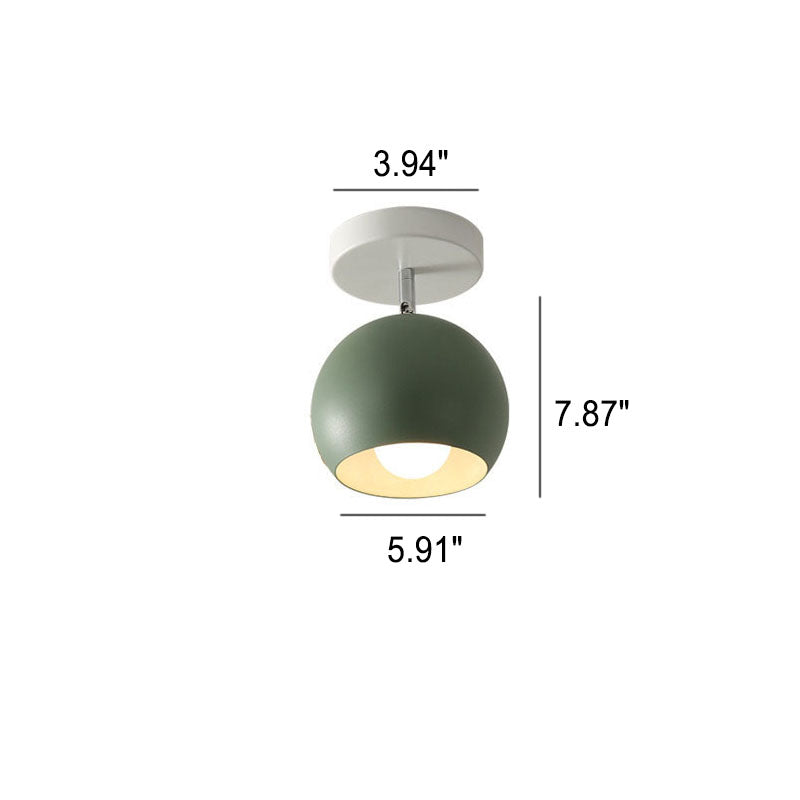IJzeren Plafondlamp met Houtaccenten - Kleurrijk Design voor Gang en Woonkamer