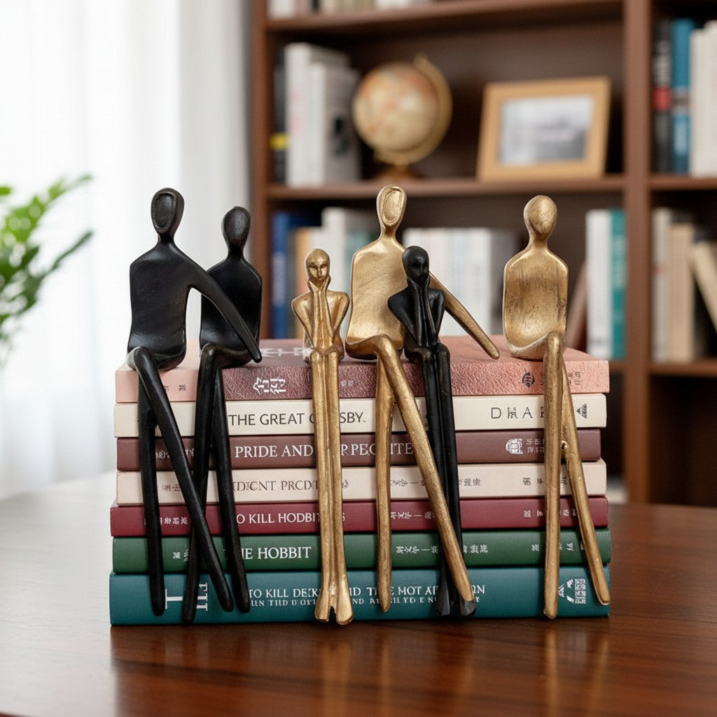 Geometrische Hondenbeeldje van IJzer - Minimalistisch Decoratief Sculptuur voor Bureau