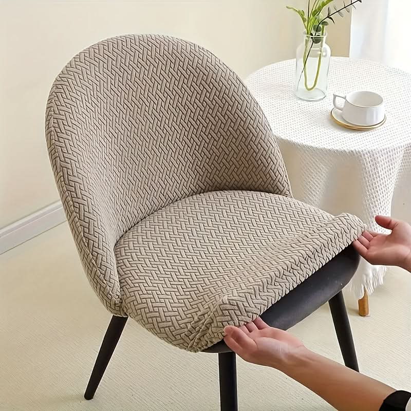 Elastische Stoelhoes Set voor Eetkamerstoelen Beschermhoes Moderne Stretch Design Wasbaar 4 tot 6 Stuks