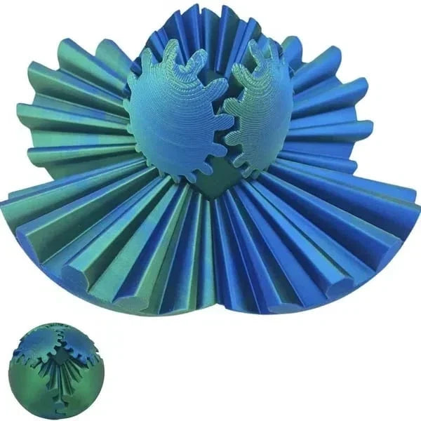 3D Geprinte Tandwielbal Fidget Speelgoed voor Stress en Focus Verbetering Anti-Stress Bal voor Kinderen