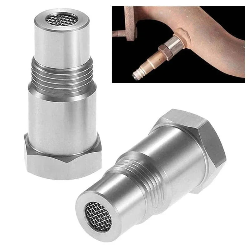 O2 Sensor Adapter M18x1.5 met Ingebouwde Katalysator voor Uitlaatmodificaties Off-Road Voertuigen Universeel