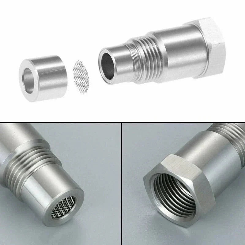 O2 Sensor Adapter M18x1.5 met Ingebouwde Katalysator voor Uitlaatmodificaties Off-Road Voertuigen Universeel