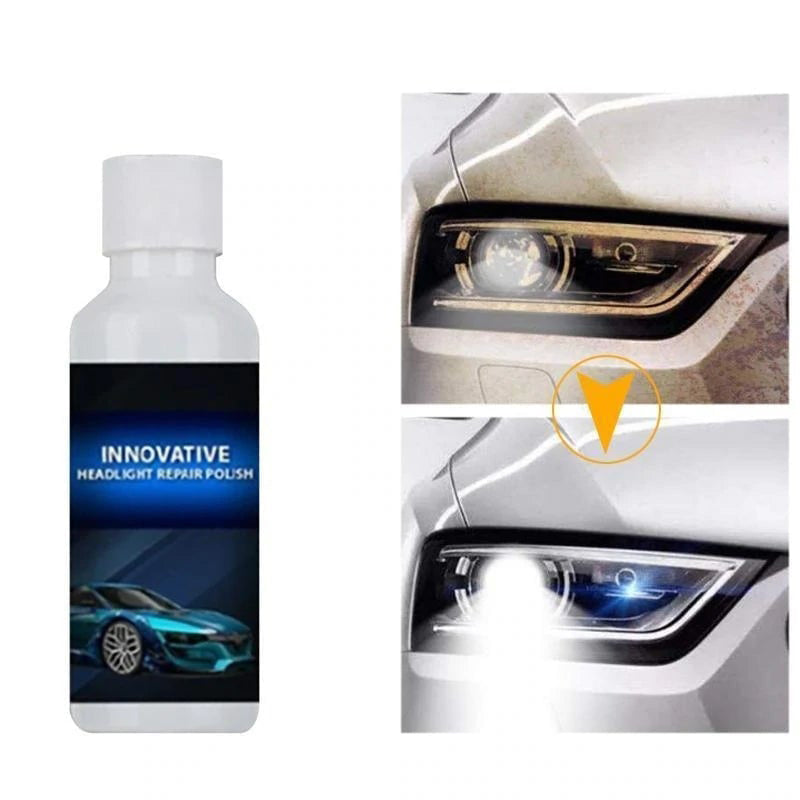 Koplamp Restauratie Set 20ml Herstelvloeistof met Spons voor Autolampen UV Bescherming Hydrofobe Coating
