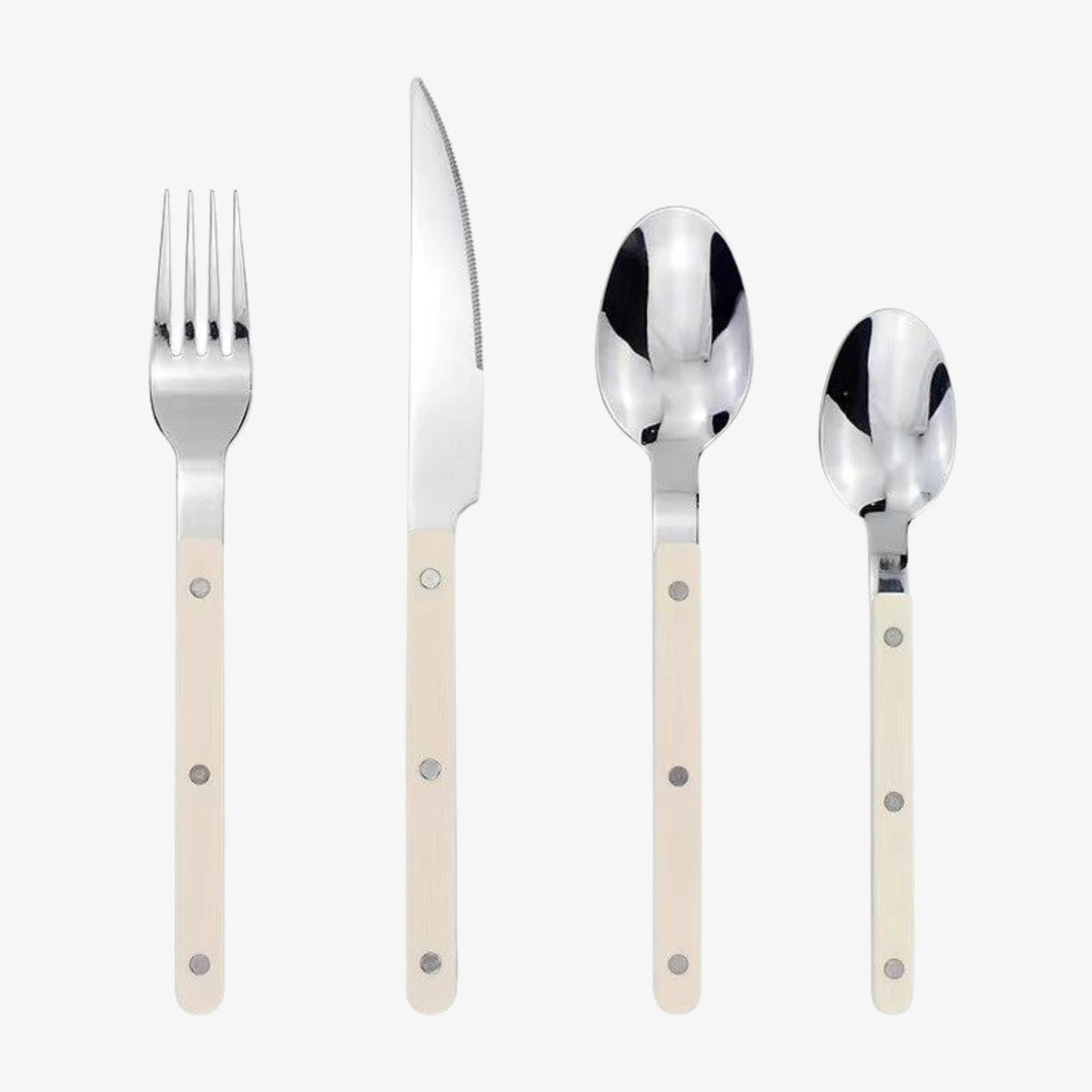 Bestek Set 24-Delig RVS Gekleurd Handvat Bistrostijl 6 Personen Eetkamer Tafel Servies Keuken Diner Couvert