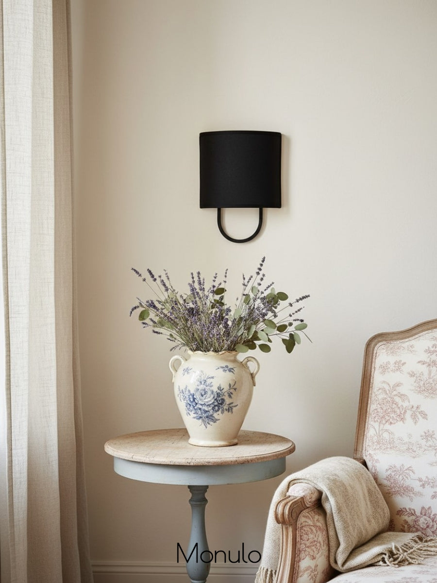 Wandlamp Stoffen Kap - Moderne Slaapkamer Wandverlichting voor Sfeervolle Ambiance