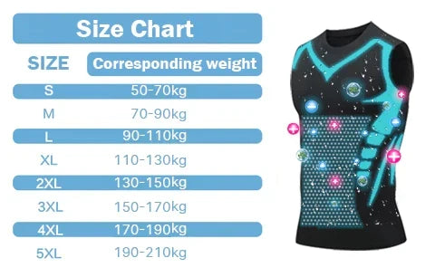 Compressiehemd voor Mannen Shapewear Vest Borst Buik Corrigerend Naadloos Draagbaar M-4XL Zwart Wit Grijs