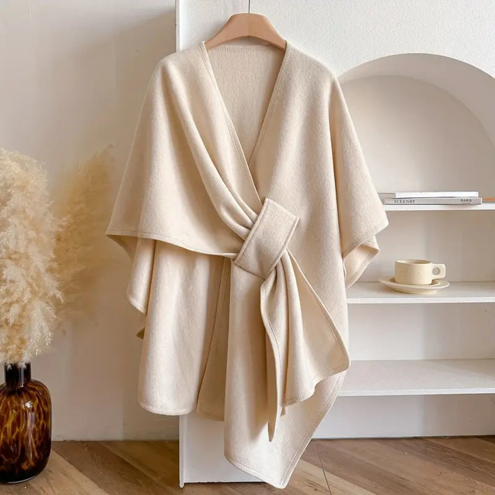 Lichte Poncho Cape met Bescherming tegen Wind en Kou - Warme Shawl voor Najaar en Winter