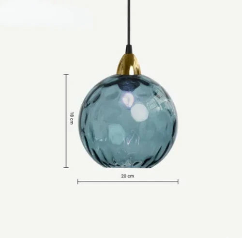 Glazen Bol Hanglamp E27 met Warme Verlichting voor Woonkamer Eetkamer Slaapkamer Sfeerverlichting Design