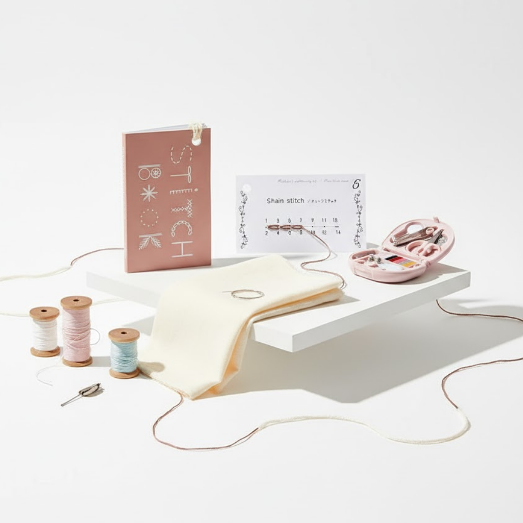 Mini Borduurboek voor Creatieve Handwerkprojecten - Leer 50+ Steektechnieken