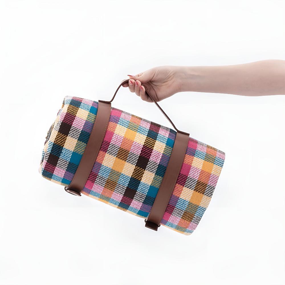 Waterdichte Opvouwbare Picknickkleed voor Buiten - Zachte Bovenzijde PEVA Onderzijde - Compact Draagbaar Strandkleed voor Picknick Camping Park