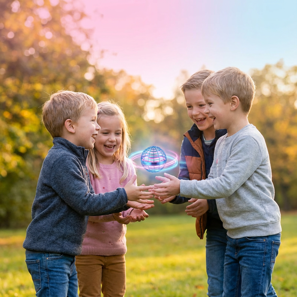 Zwevende Spelbal met LED-Verlichting - Vliegende Bal voor Binnen en Buiten