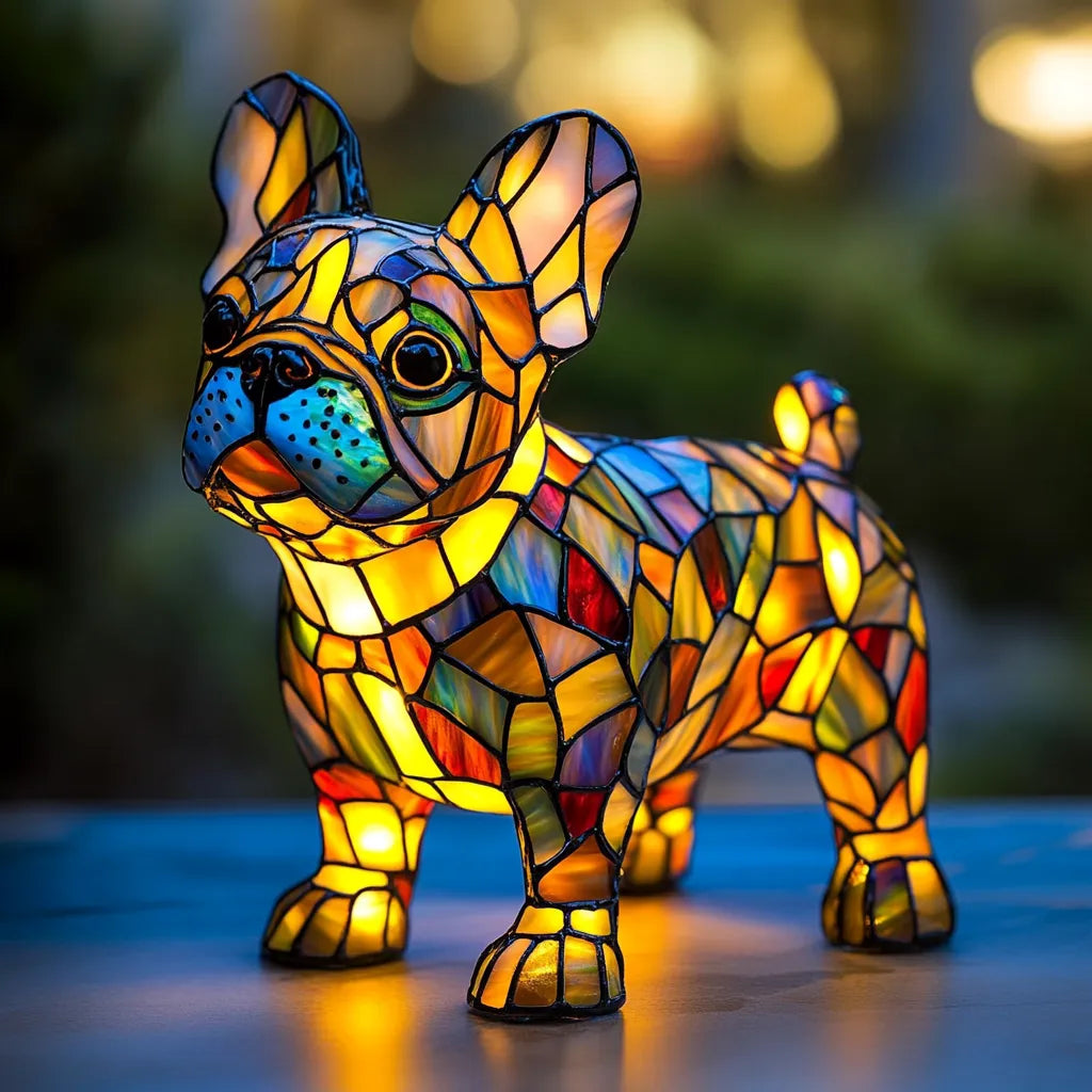 Hondenlampen Set - Handgemaakte LED Hondenlampen Meerdere Rassen Decoratief Warm Licht USB Batterij Woonkamer