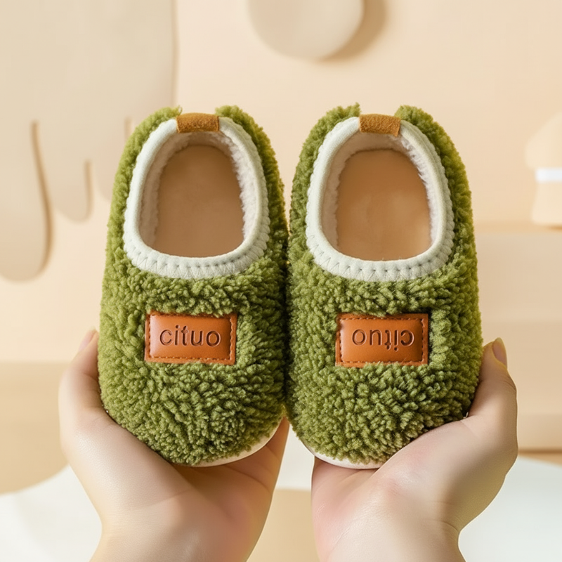 Zachte Winterpantoffels voor Kinderen met Antislipzool Warme Voering Comfort Binnenschoenen Peuters Kleuters