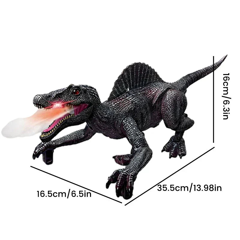 Bestuurbare Prehistorische Speeldino met Mistfunctie - Bewegende Robot Dino voor Kinderen - Oplaadbaar met Afstandsbediening - Dinosaurus Speelgoed met Geluid en Lichteffecten