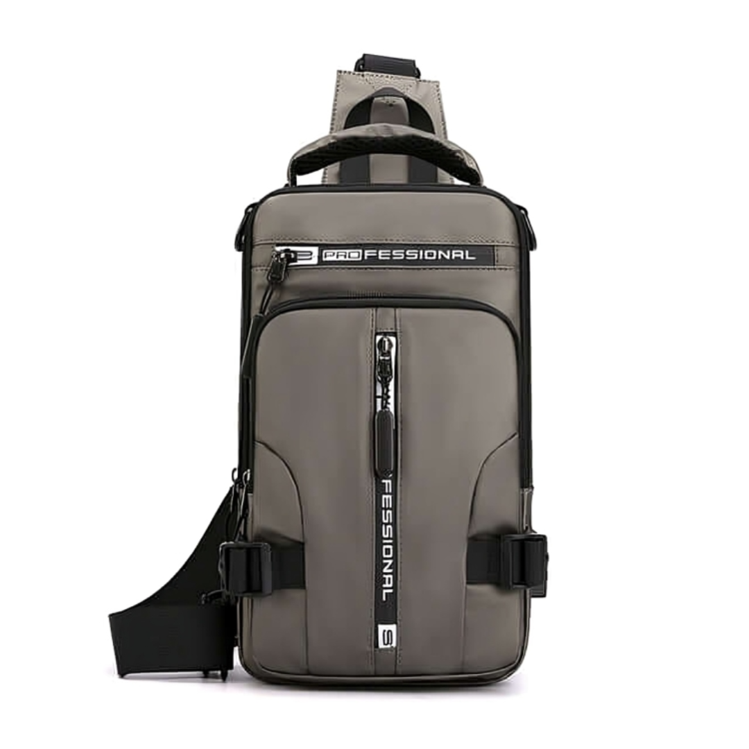 Crossbody Schoudertas Waterafstotend met USB-Poort en Diefstalbescherming 18x30x10cm Zwart Blauw Groen