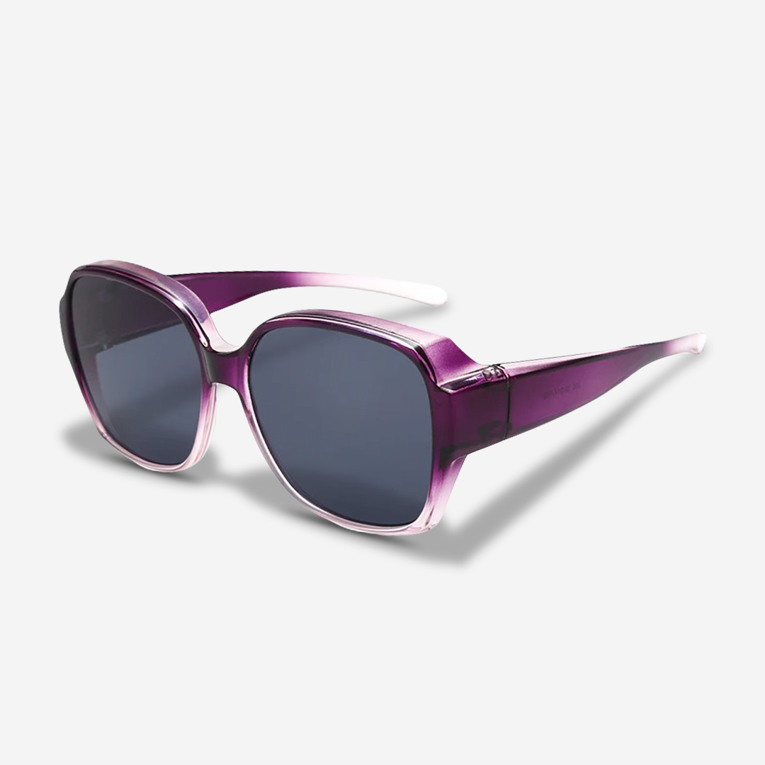 Opzetbare Zonnebril Clip voor Brillendragers UV400 Polariserend 5-laags Lenzen Multikleur Flip-Up Design