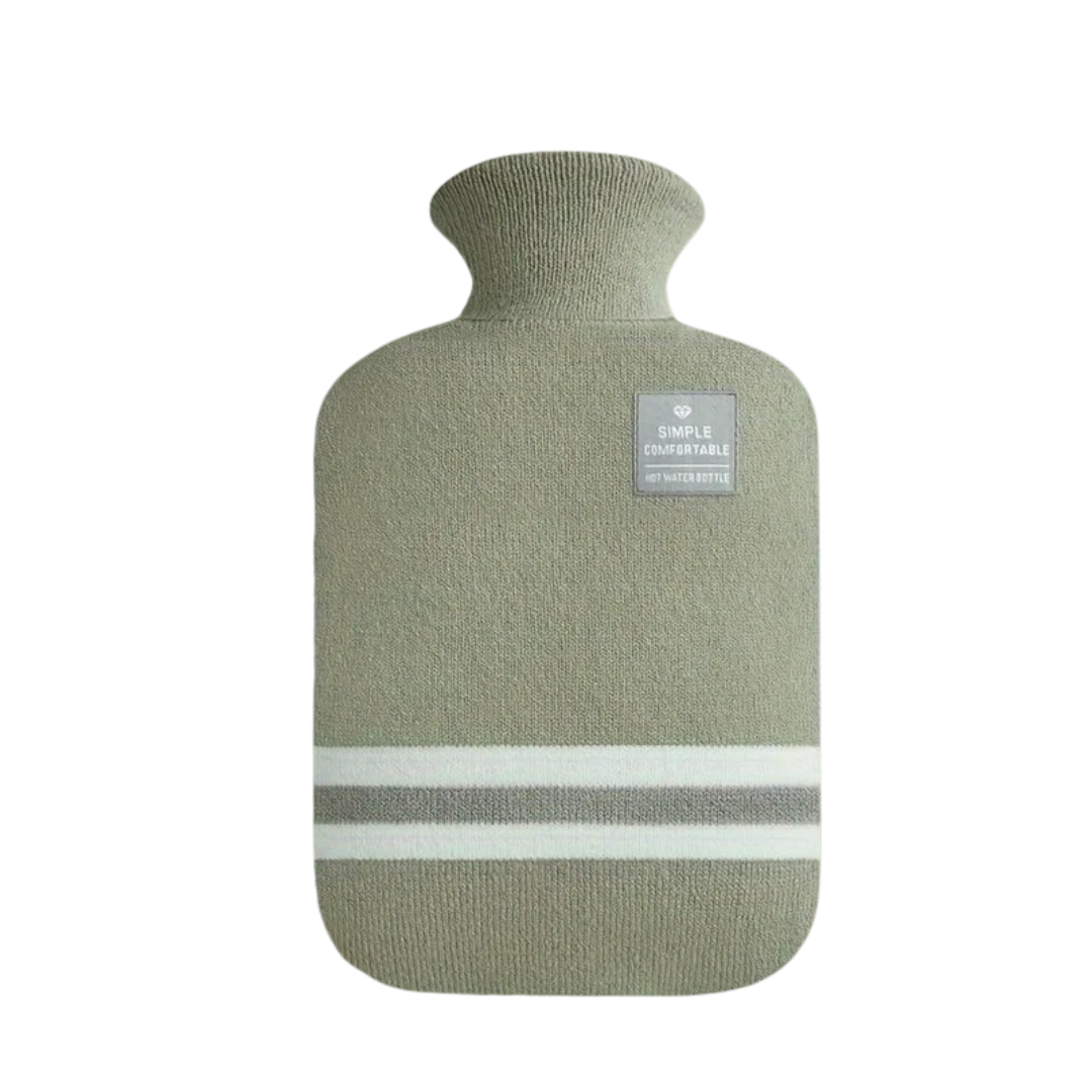 Kruik met Gebreide Hoes 1 Liter Warmtehoudend Comfort voor Koude Winterdagen Ontspanning Thuis Wellness