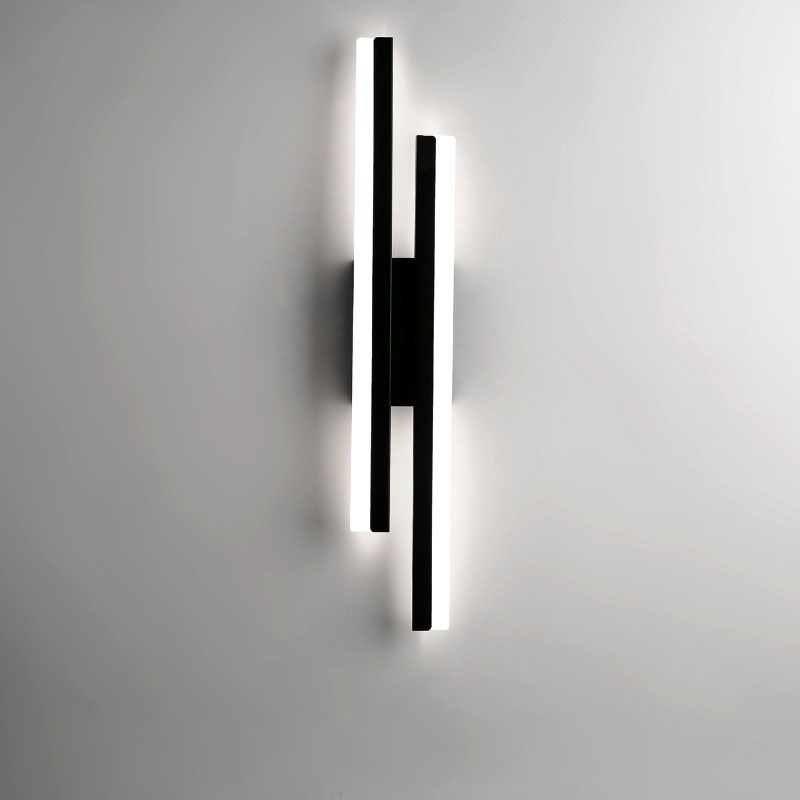 LED Wandlamp Metaal Acryl Zwart Goud 48cm Woonkamer Slaapkamer Wandverlichting Modern Design Interieur