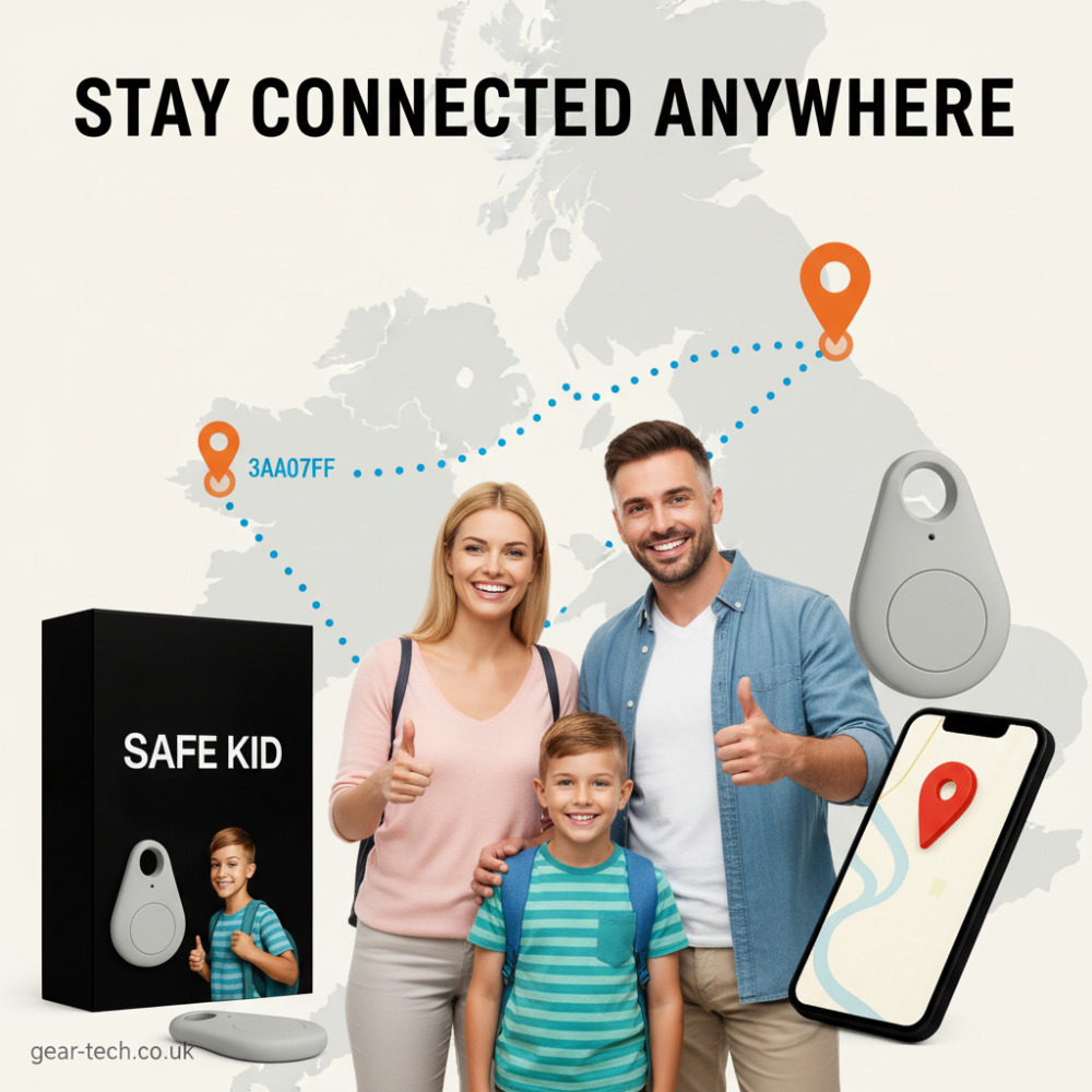 Mini GPS Tracker Bagage Koffer Waterdicht Live Locatie SOS-Alarm Compact Oplaadbaar Reizen
