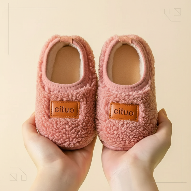 Zachte Winterpantoffels voor Kinderen met Antislipzool Warme Voering Comfort Binnenschoenen Peuters Kleuters