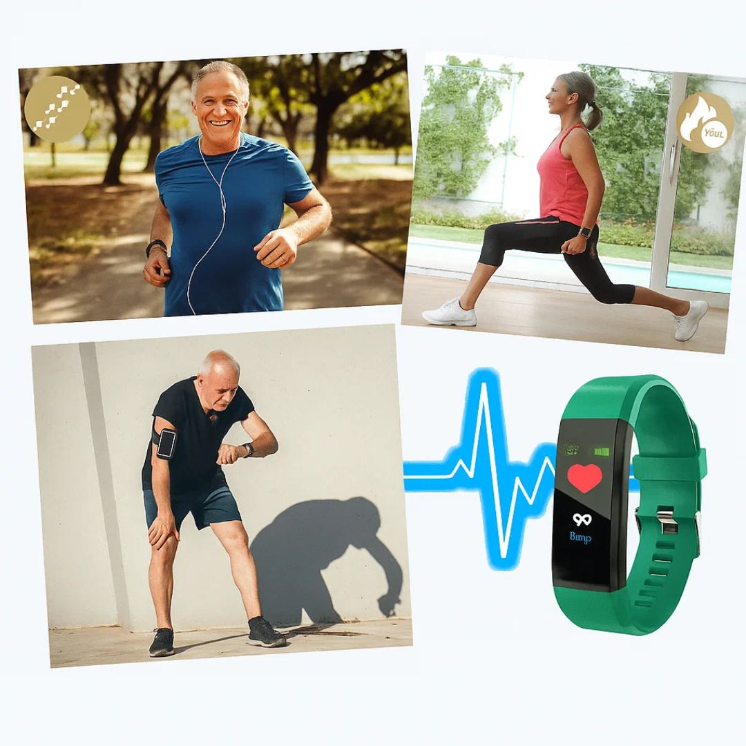 Smartwatch met Valdetectie en Automatisch Alarm Hartslagmeter Bloeddrukmeter Zuurstofmeting Spatwaterdicht Groot Display