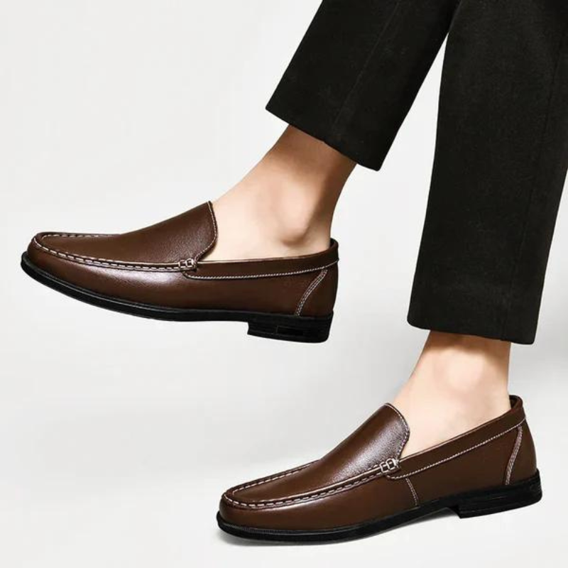 Loafers Echt Leer Heren Instappers Zwart Bruin Grijs Blauw Klassiek Zakelijk Casual Elegant Comfortabel