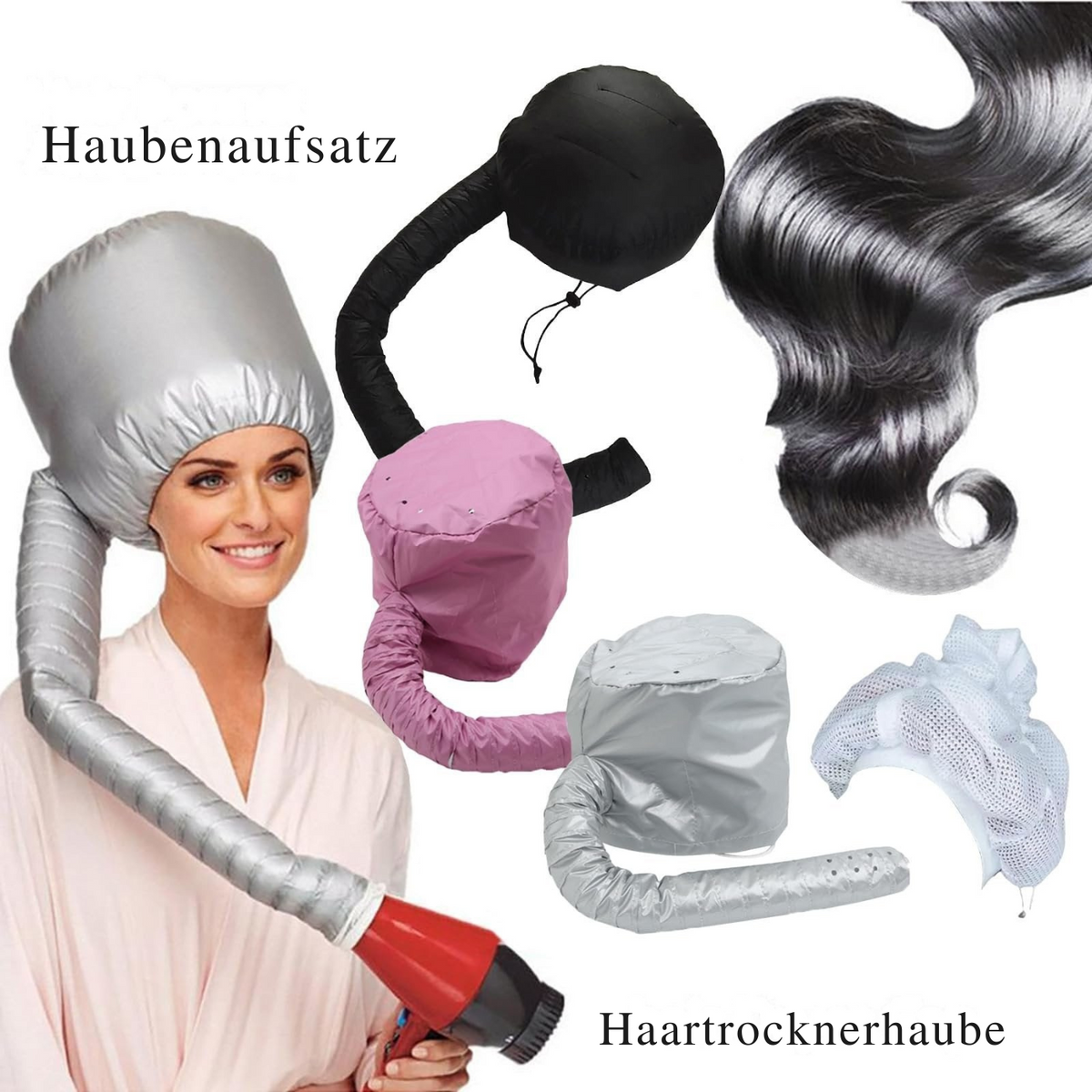 Haardroger Diffuser Kap voor Krullen en Golvend Haar | Handsfree Föhnen met Gelijkmatige Warmteverdeling