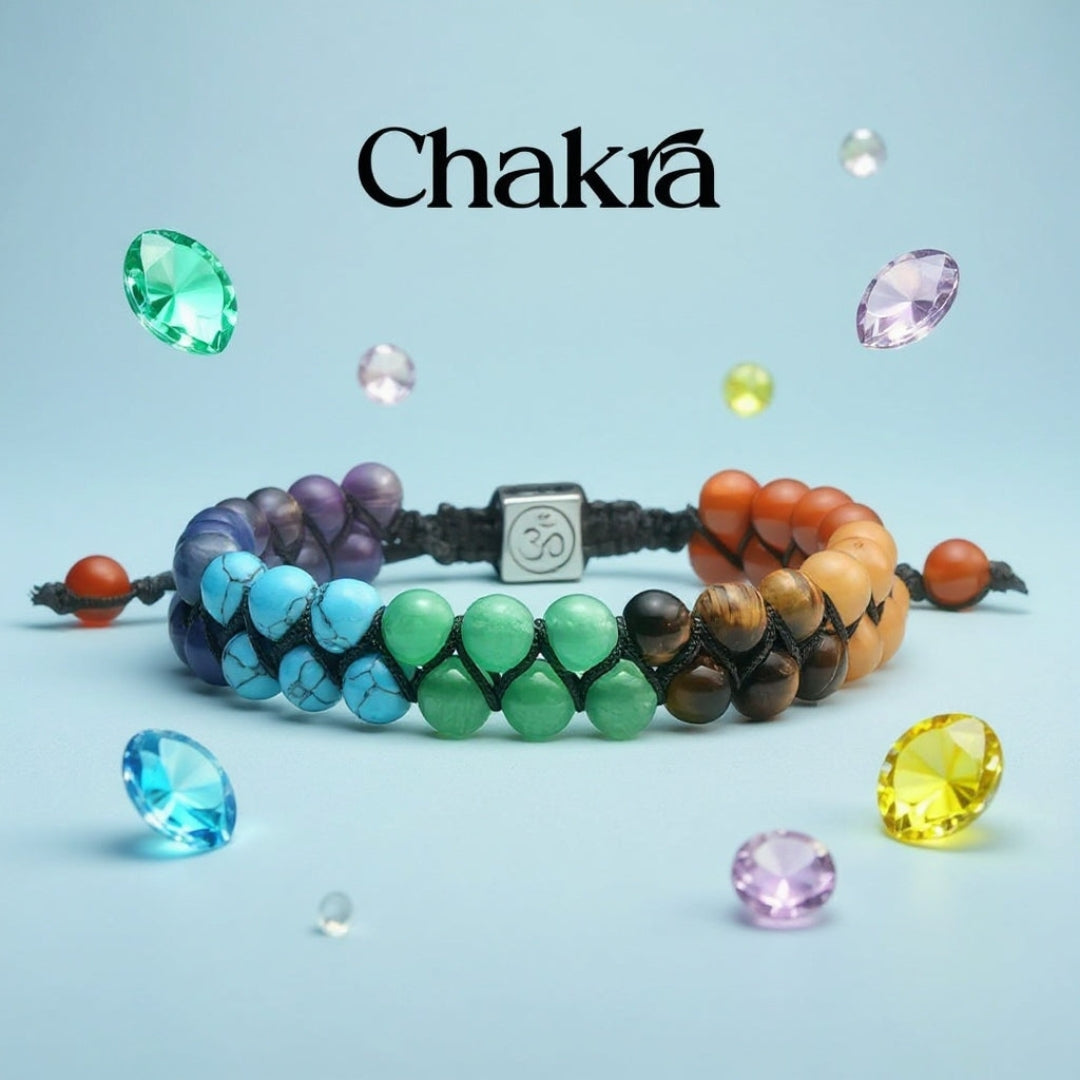 Verstelbare Chakra Armband Natuursteen Energiekralen Meditatie Yoga Spiritueel Welzijn Unisex Sieraad
