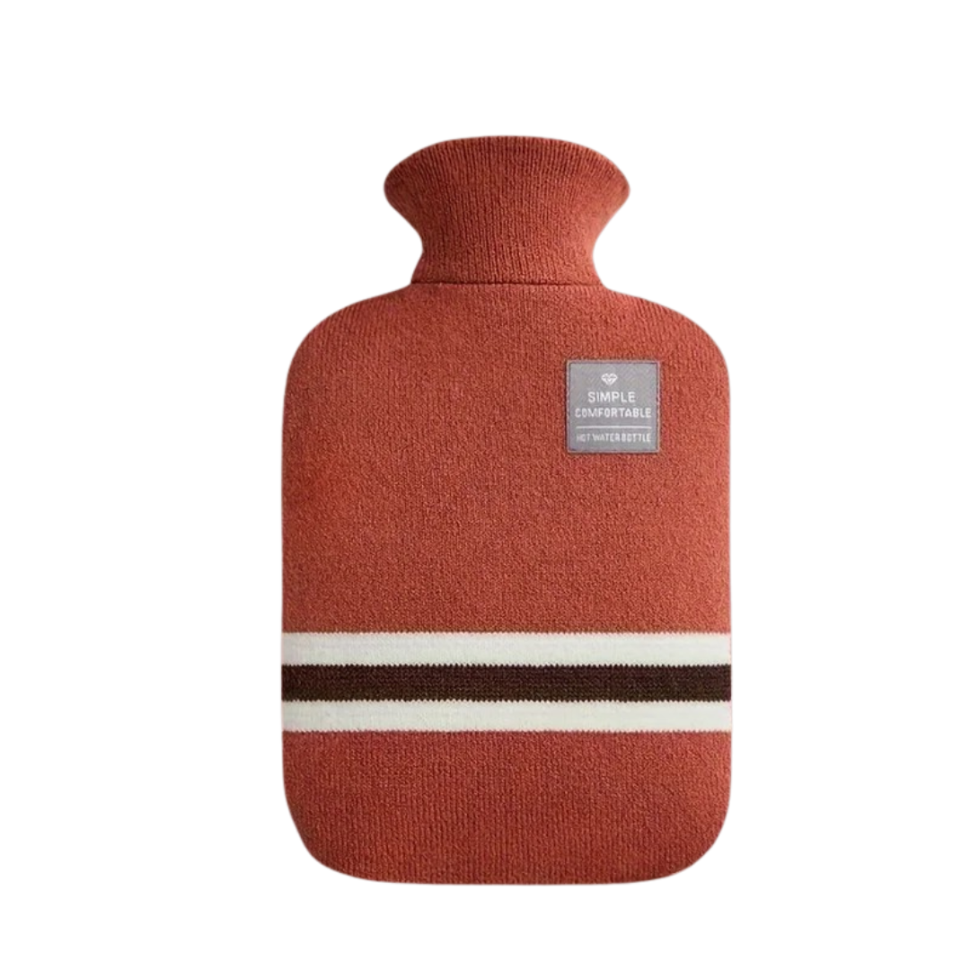 Kruik met Gebreide Hoes 1 Liter Warmtehoudend Comfort voor Koude Winterdagen Ontspanning Thuis Wellness