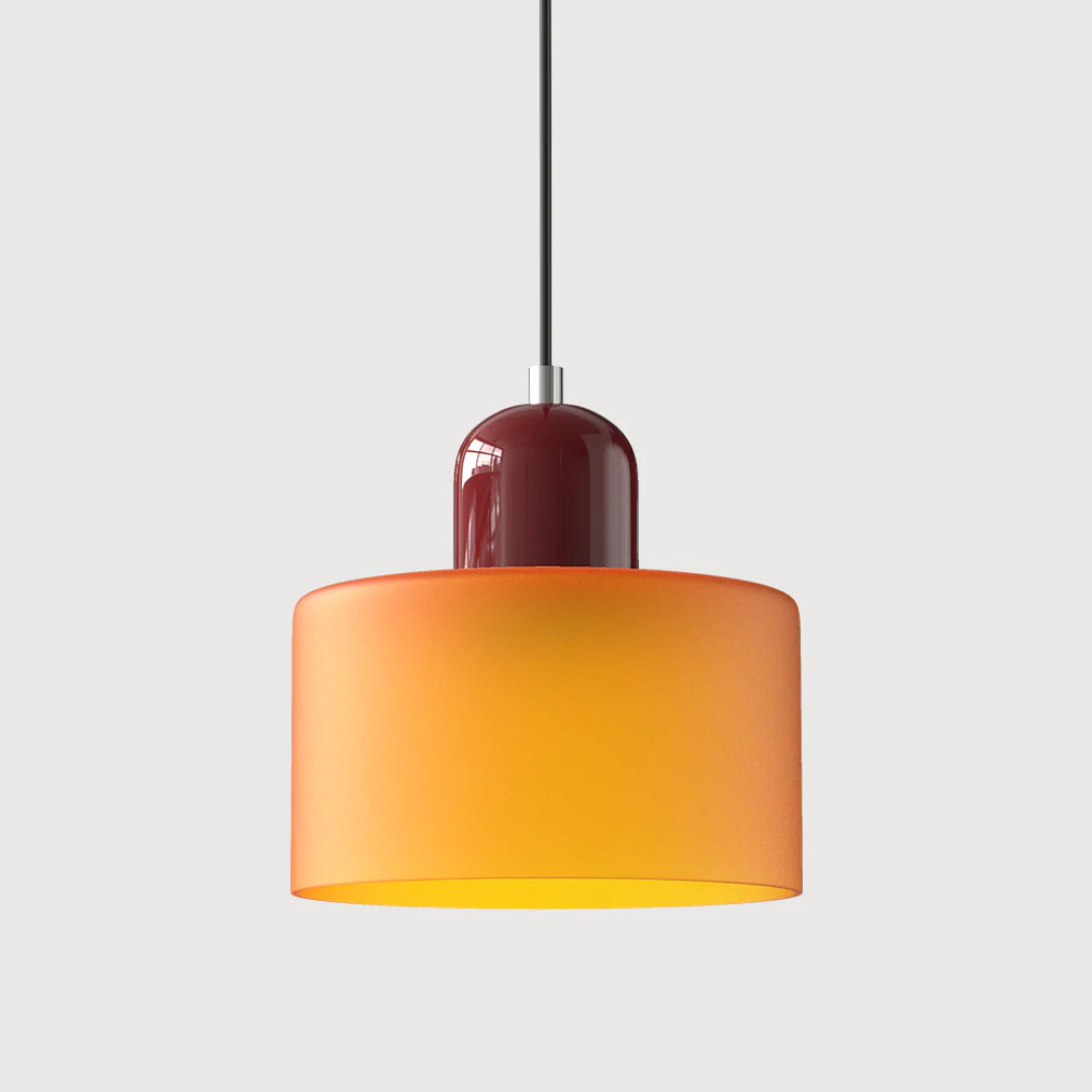 Lismeno Retro Hanglamp - Glazen Hanglamp met Warm Licht voor Eettafel, Keuken & Woonkamer