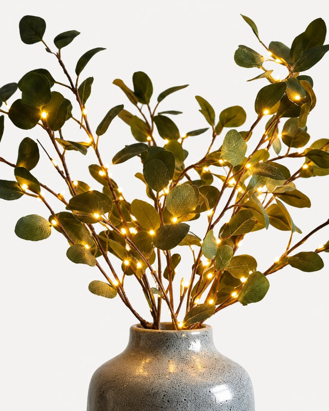Decoratieve LED Verlichtingstak met Natuurlijke Bloesemvorm 70cm - Flexibele Sfeerverlichting voor Vazen en Schoorsteenmantels