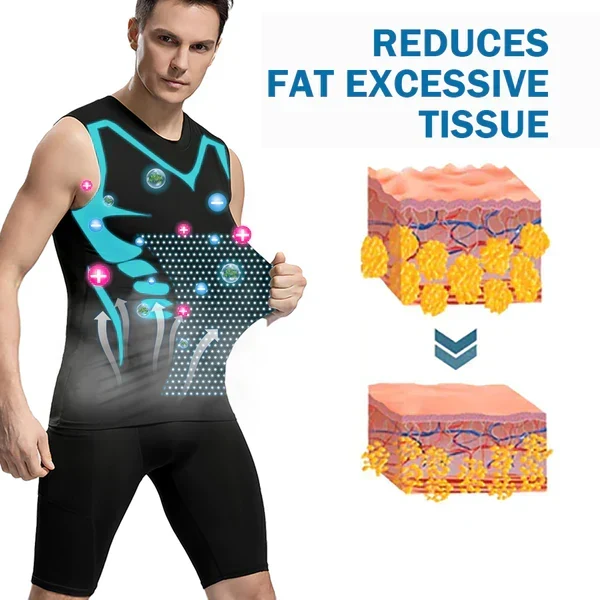 Compressiehemd voor Mannen Shapewear Vest Borst Buik Corrigerend Naadloos Draagbaar M-4XL Zwart Wit Grijs