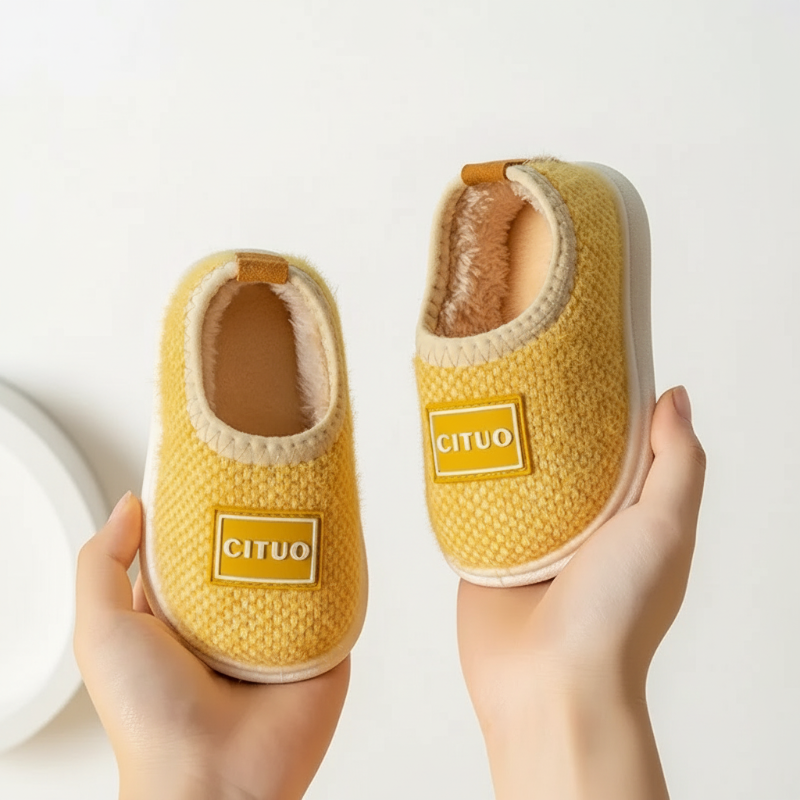 Zachte Winterpantoffels voor Kinderen met Antislipzool Warme Voering Comfort Binnenschoenen Peuters Kleuters