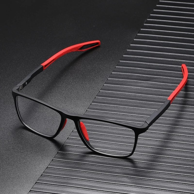 Progressieve Leesbril met Blauwlichtfilter Titanium Montuur Ultralight Design Heren Sportstijl Meerdere Sterktes Comfortabel Dragen
