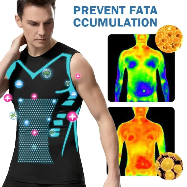 Compressiehemd voor Mannen Shapewear Vest Borst Buik Corrigerend Naadloos Draagbaar M-4XL Zwart Wit Grijs