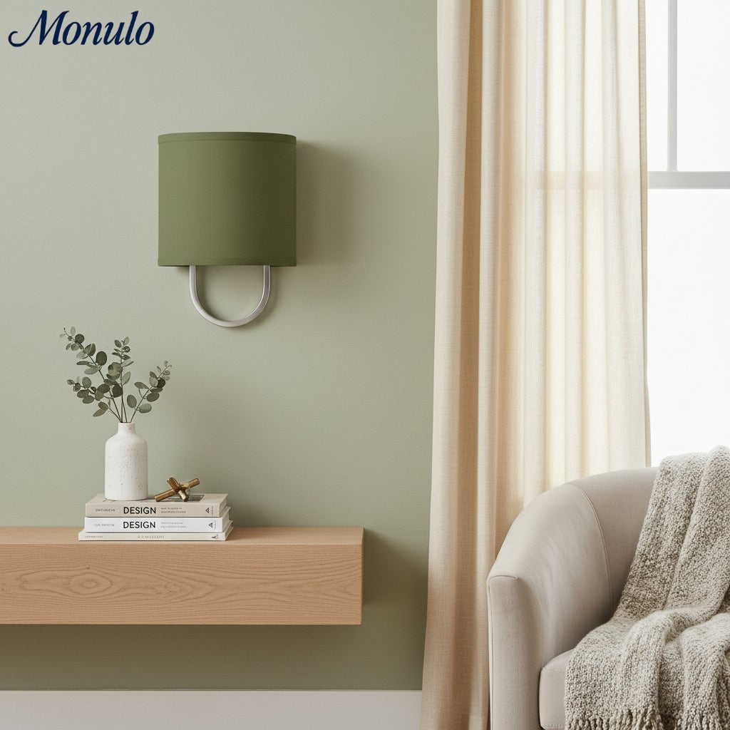 Wandlamp Stoffen Kap - Moderne Slaapkamer Wandverlichting voor Sfeervolle Ambiance