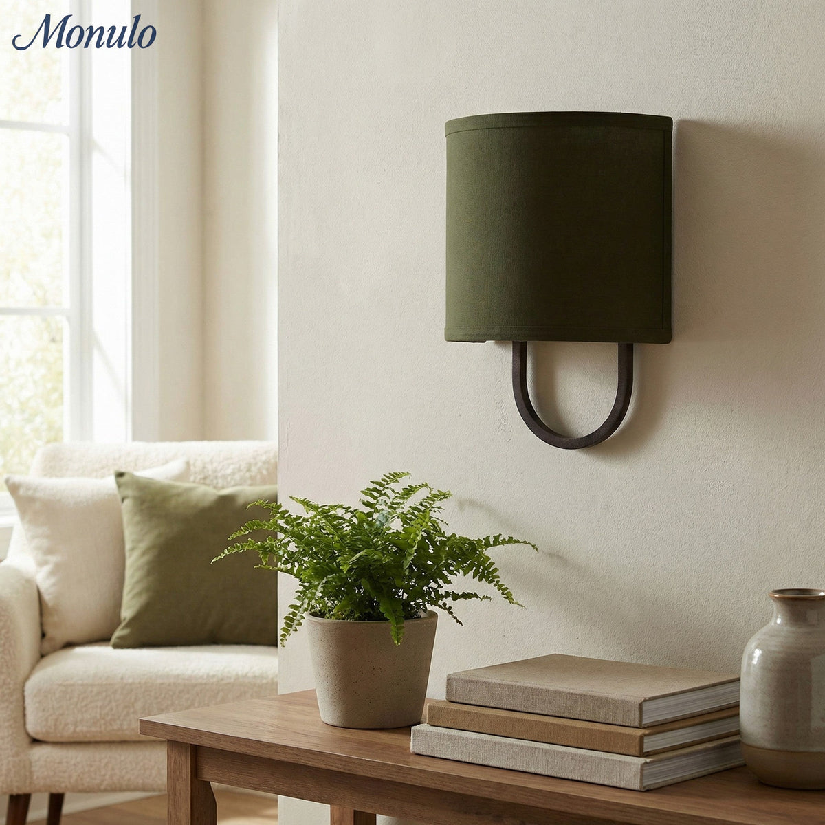 Wandlamp Stoffen Kap - Moderne Slaapkamer Wandverlichting voor Sfeervolle Ambiance