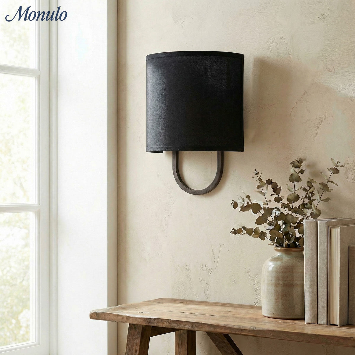 Wandlamp Stoffen Kap - Moderne Slaapkamer Wandverlichting voor Sfeervolle Ambiance