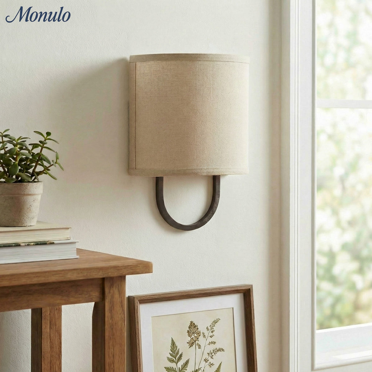 Wandlamp Stoffen Kap - Moderne Slaapkamer Wandverlichting voor Sfeervolle Ambiance