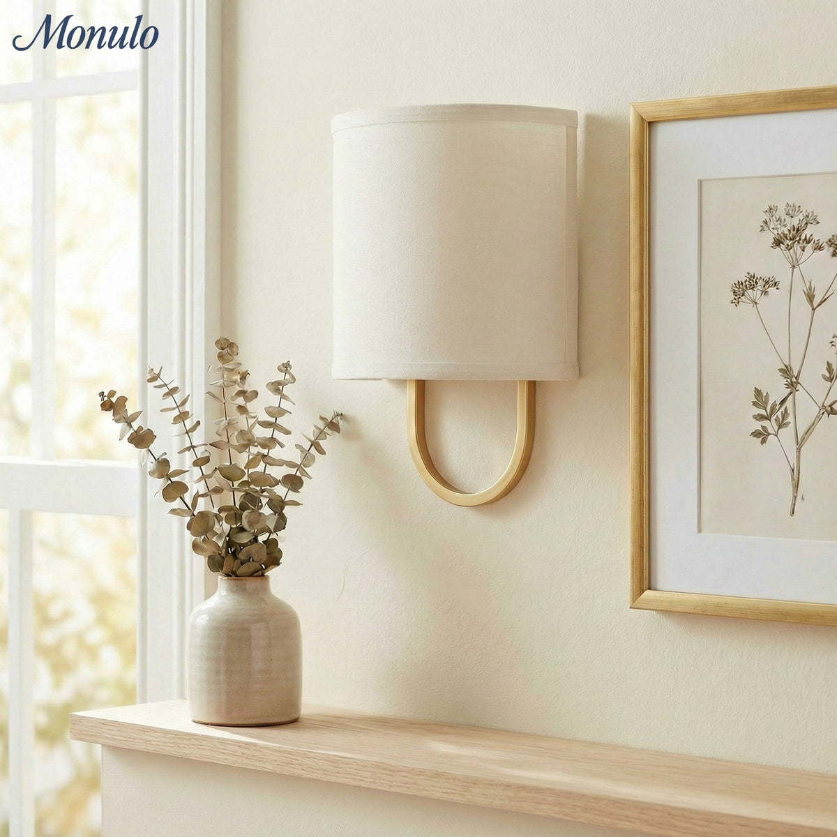 Wandlamp Stoffen Kap - Moderne Slaapkamer Wandverlichting voor Sfeervolle Ambiance