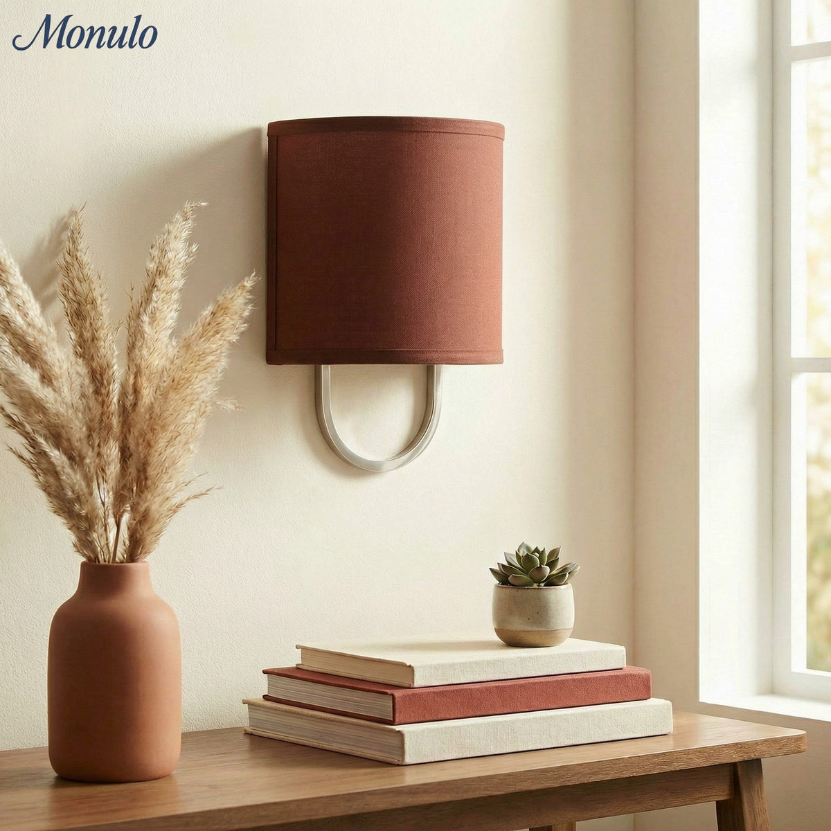 Wandlamp Stoffen Kap - Moderne Slaapkamer Wandverlichting voor Sfeervolle Ambiance