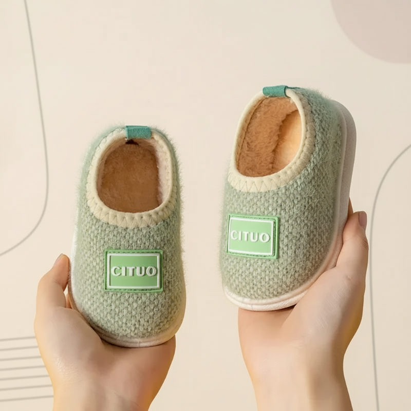 Zachte Winterpantoffels voor Kinderen met Antislipzool Warme Voering Comfort Binnenschoenen Peuters Kleuters