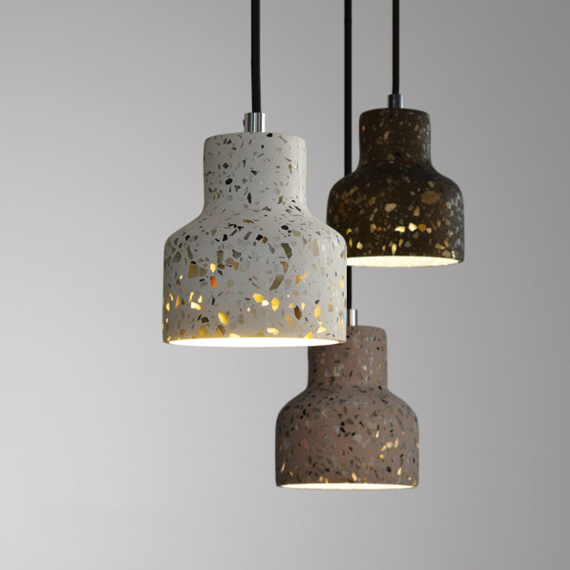Hanglamp Terrazzo Cement Eettafel Verlichting Industrieel Design Pendellamp E26 E27 Fitting Noordse Stijl